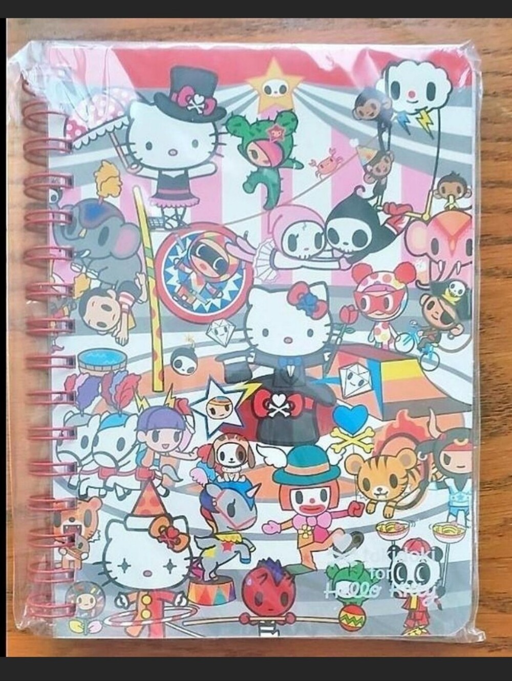 NEW Tokidoki Notebook Authentic Hello Kitty Sanrio Tokidoki Circus Theme RARE